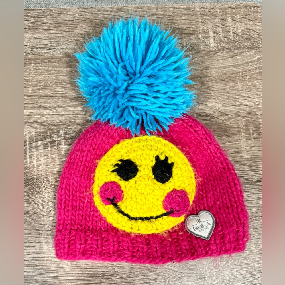 Girls double lined knit winter hat.Very warm!Purchased at ski resort. Fits 5-9yr